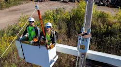 line workers restoring power
