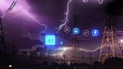 towers lightning and AI overlay