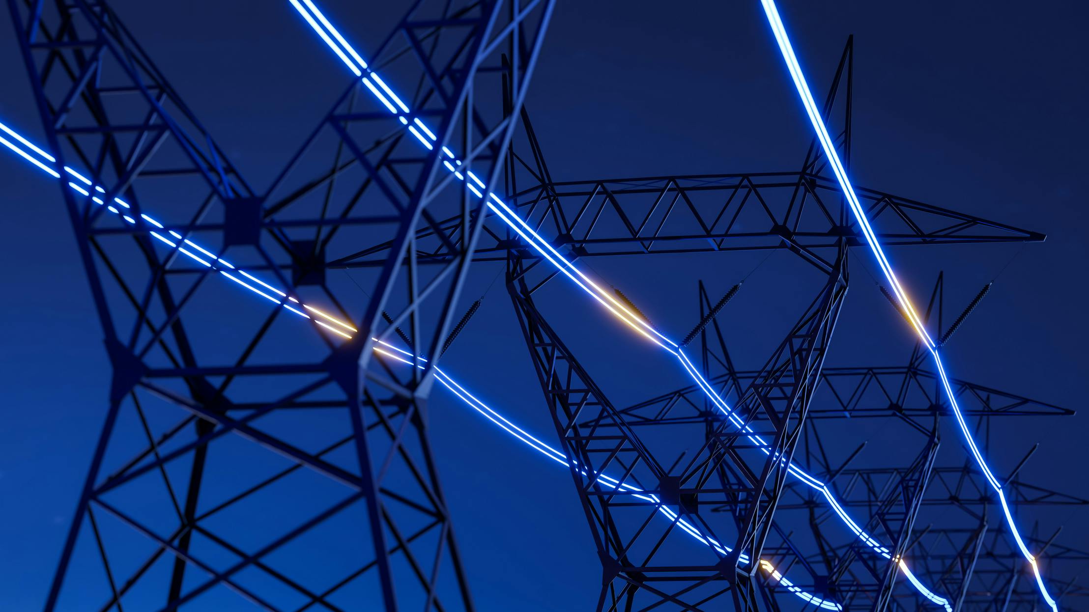power lines with thermal visual