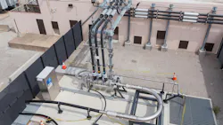 Super conducting cables have zero resistive losses thereby eliminating 5–10% of the energy waste typical of conventional copper or aluminum cables while carrying five to ten times more power