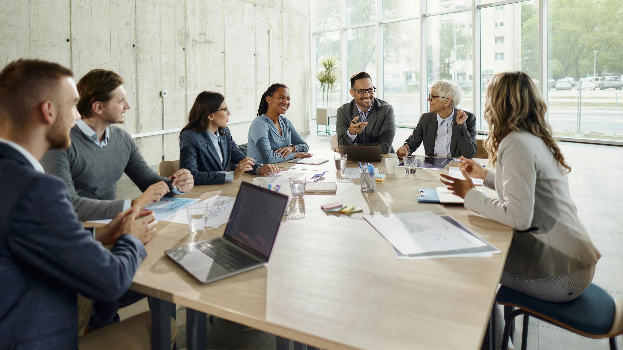 professionals around table