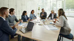 professionals around table