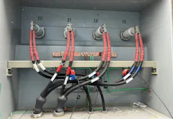 Figure 6: HFCT Installed around the Shield of Insulated Cables.