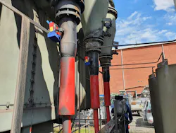 Figure 8: HFCT Installed on the Shield of High-Voltage Cables at a Transformer