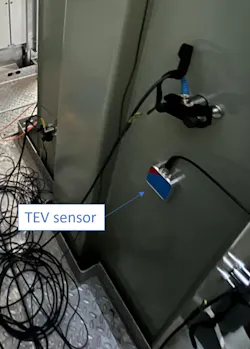 Figure 9: TEV Sensor Installed on a Transformer Tank.