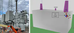 Figure 12: Transformer under Test and Estimated Location of PD for Case Study 3