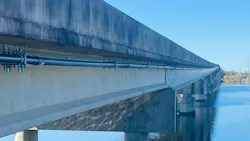 The fiber installation on the J. Lee Long Bridge across the Alabama River connects Catherine, Camden, and Greenville, Alabama.