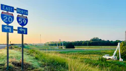 Fiber crosses I-20 and I-59, making its way into Epes, Alabama.