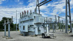 Vaisala OPT100 online DGA monitor attached to a KAMO Electric Cooperative transformer.
