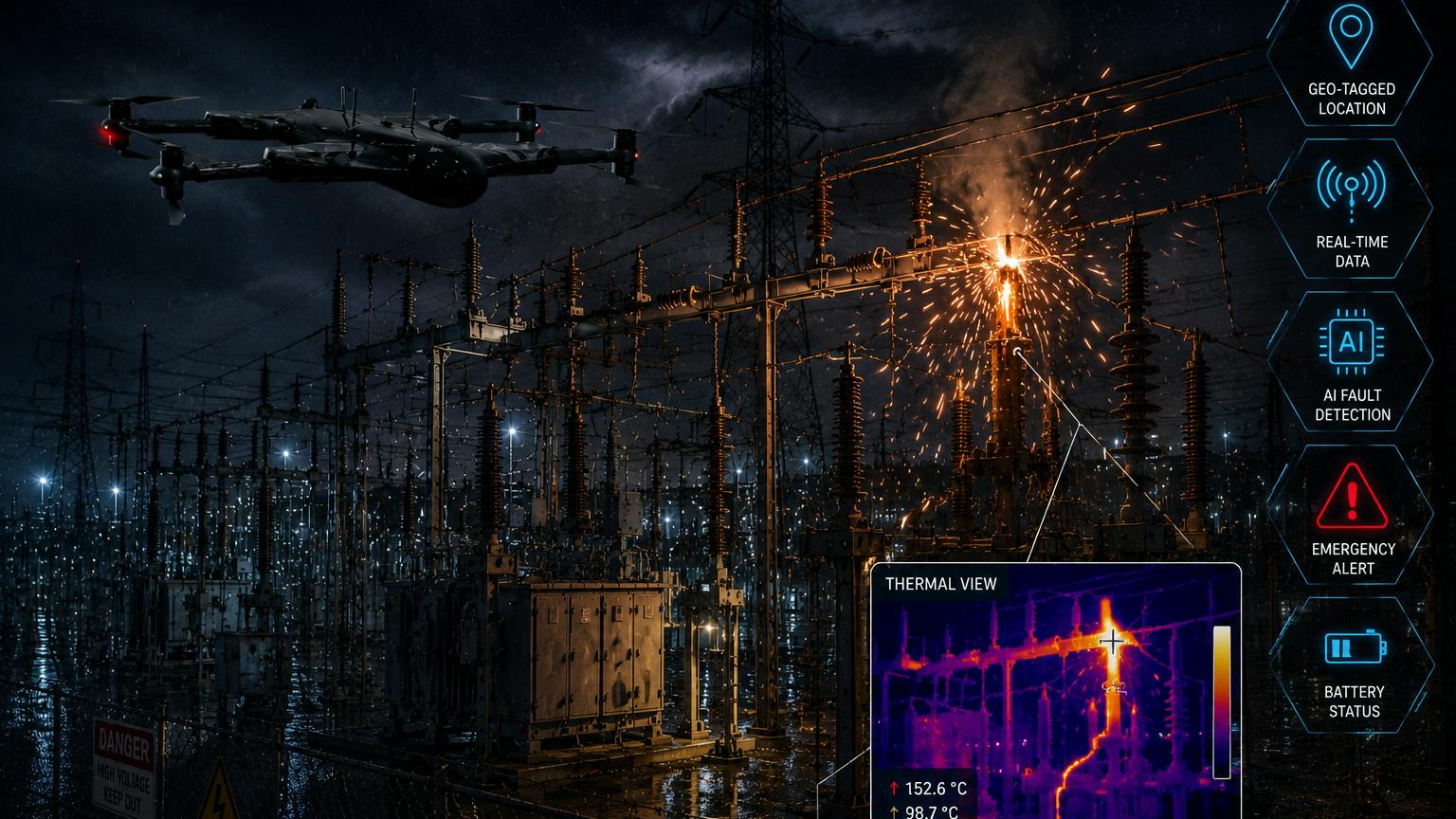 6ada34f20b7fac46e50f7751 Drone For Grid Emergency Response